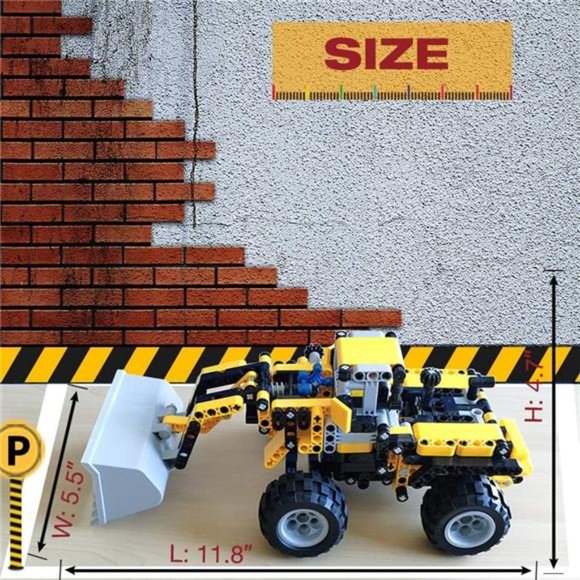 STEM Construction Toys-Bulldozer Building Kit,Front Wheel Loader,Top Engineering - Picture 6 of 6